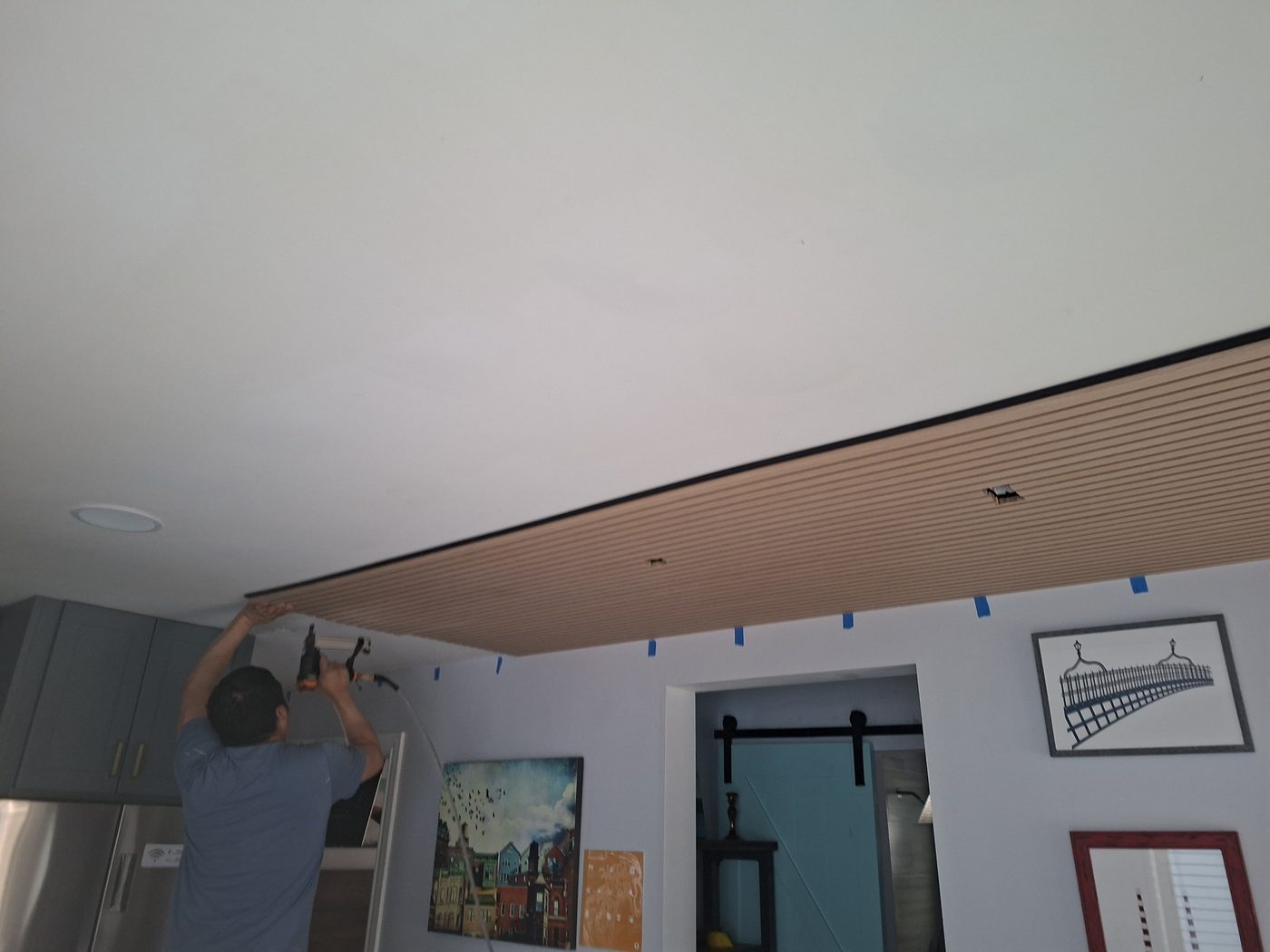 Michael Behan and the Behan Builders crew on-site during a San Francisco interior renovation